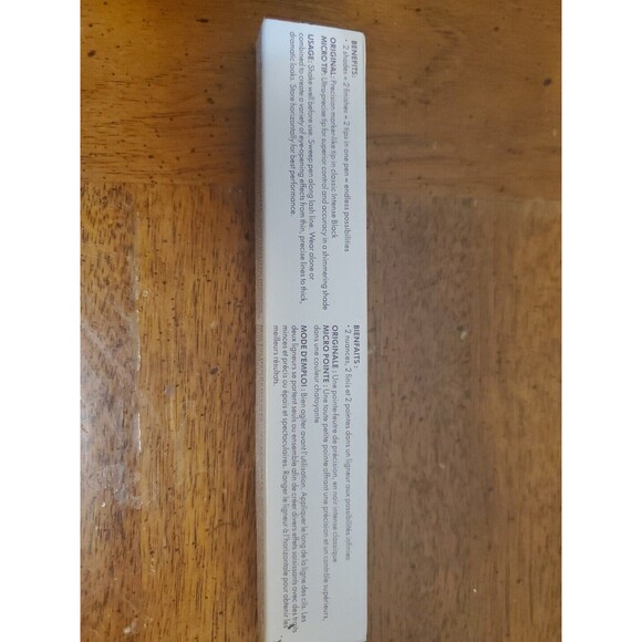 Intense Black/ Mai Tai ~ Stila Stay All Day Dual-Ended Liquid Eyeliner Micro Tip - Picture 3 of 5